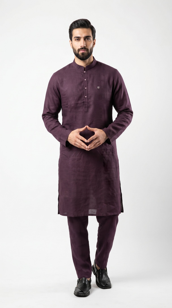 Terra Kurta For Men Maroon