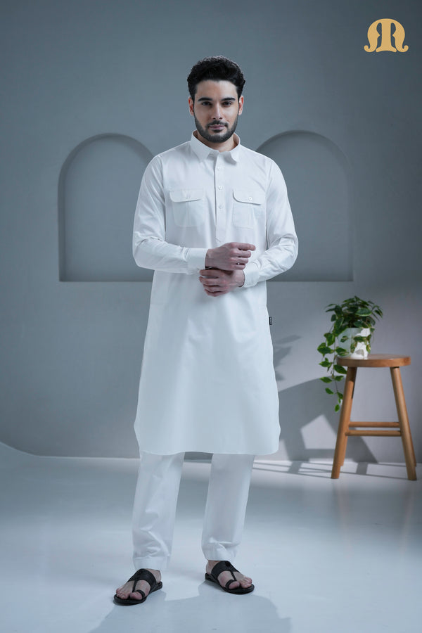 Tunban Pathani White for Men