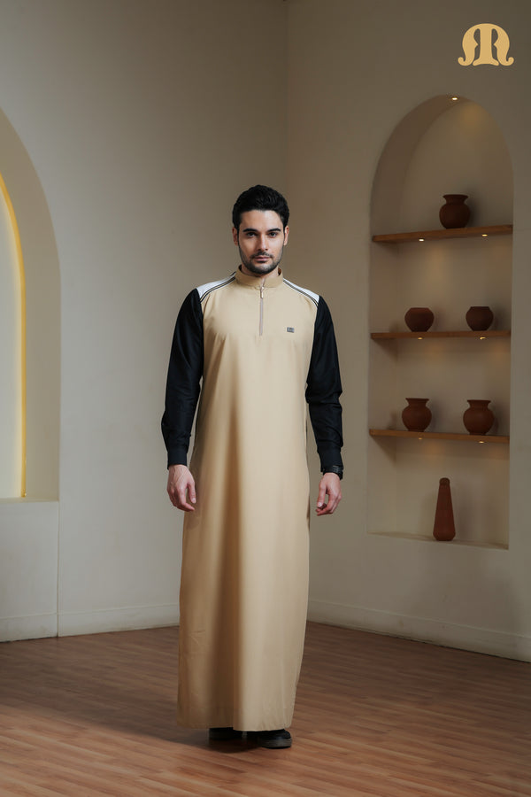 Beige Litos Thobe Men