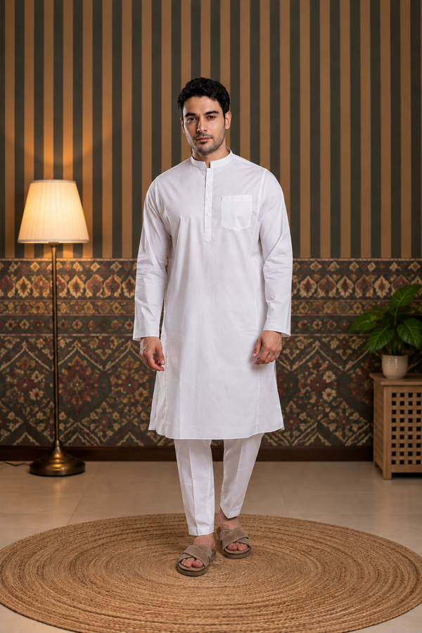 Layl Kali Kurta White