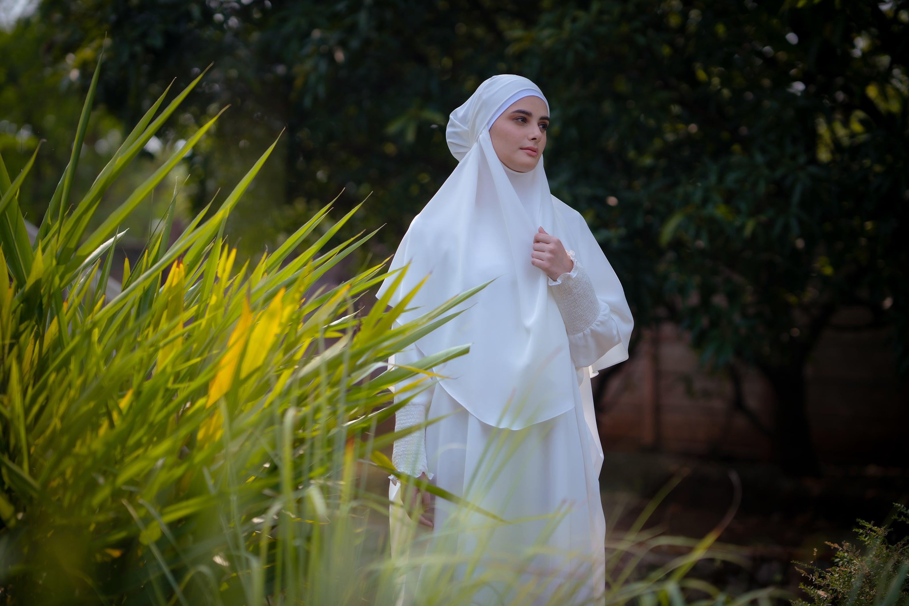 Sehr Abaya White - Mashroo