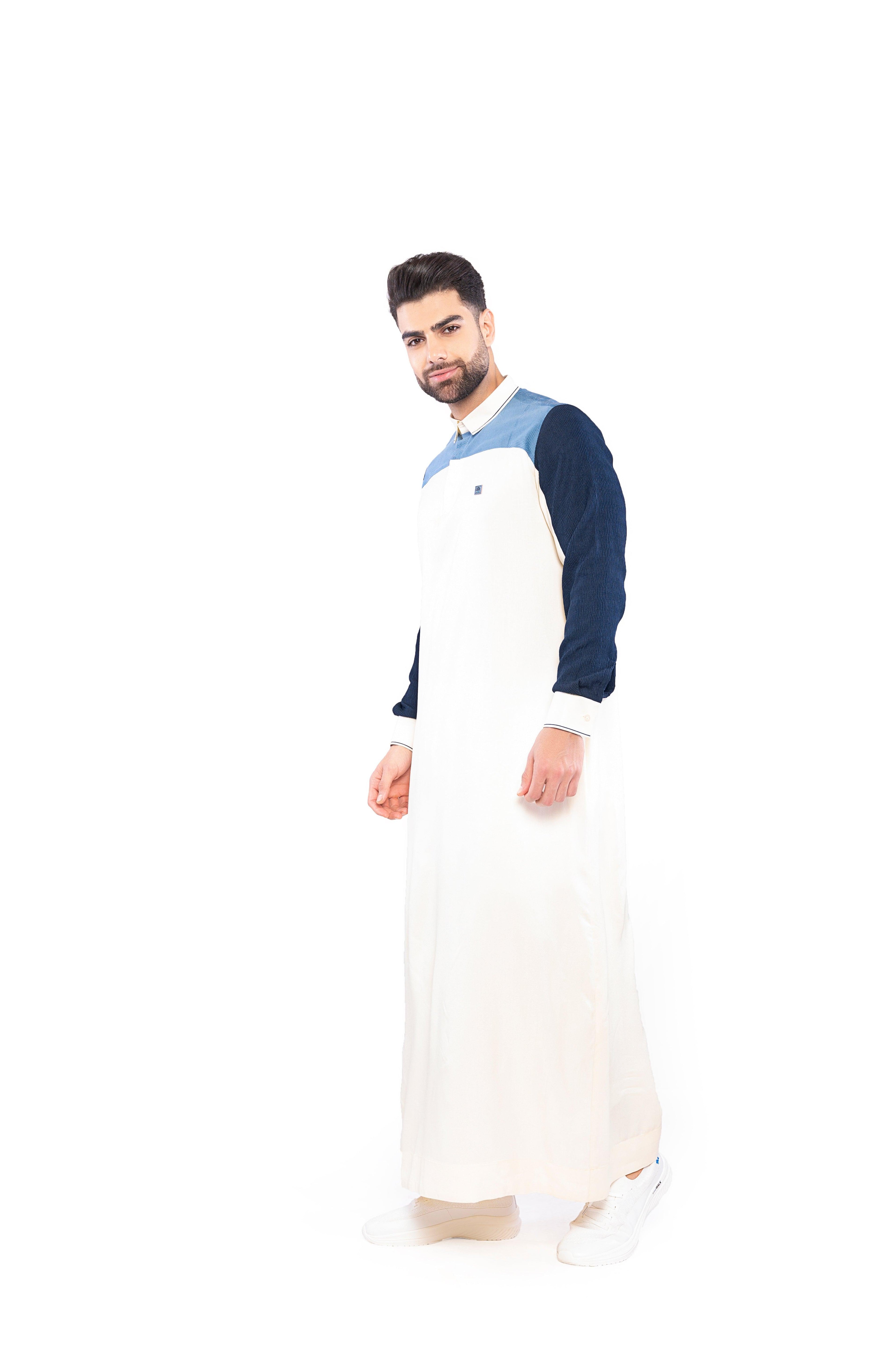 Morbido Cream Thobe Men - Mashroo