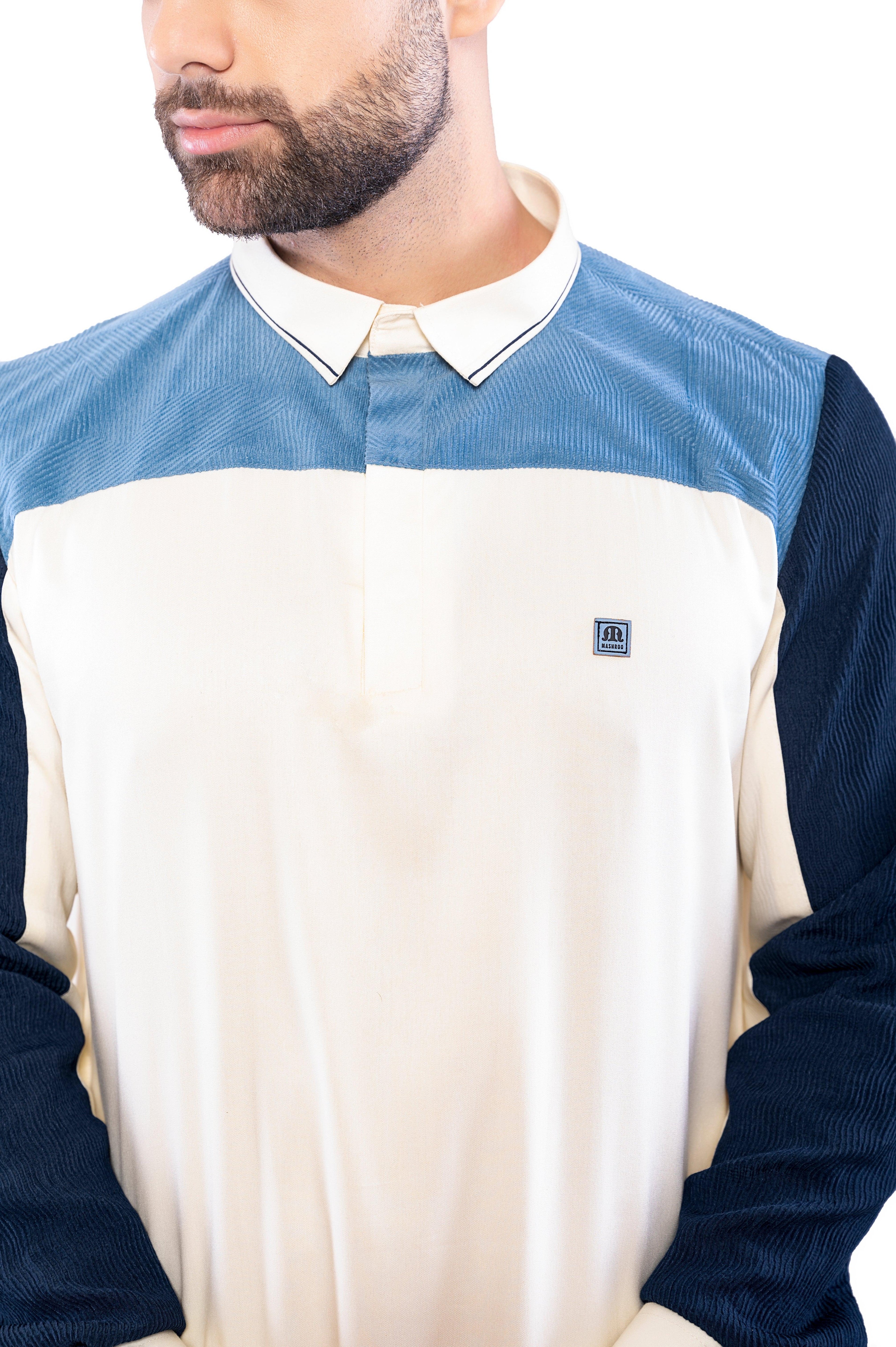 Morbido Cream Thobe Men - Mashroo