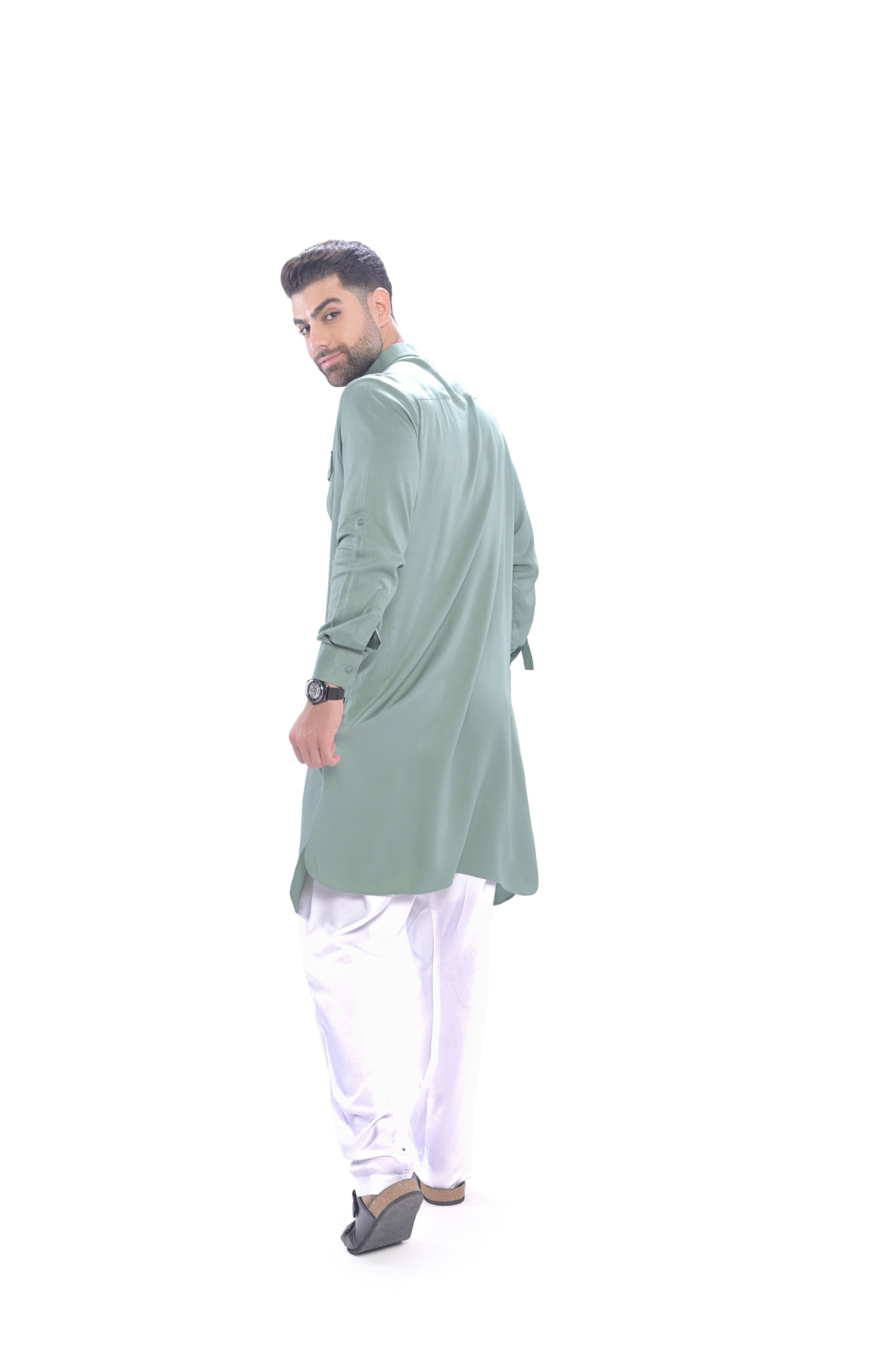Oday Pathani Set Green Men - Mashroo