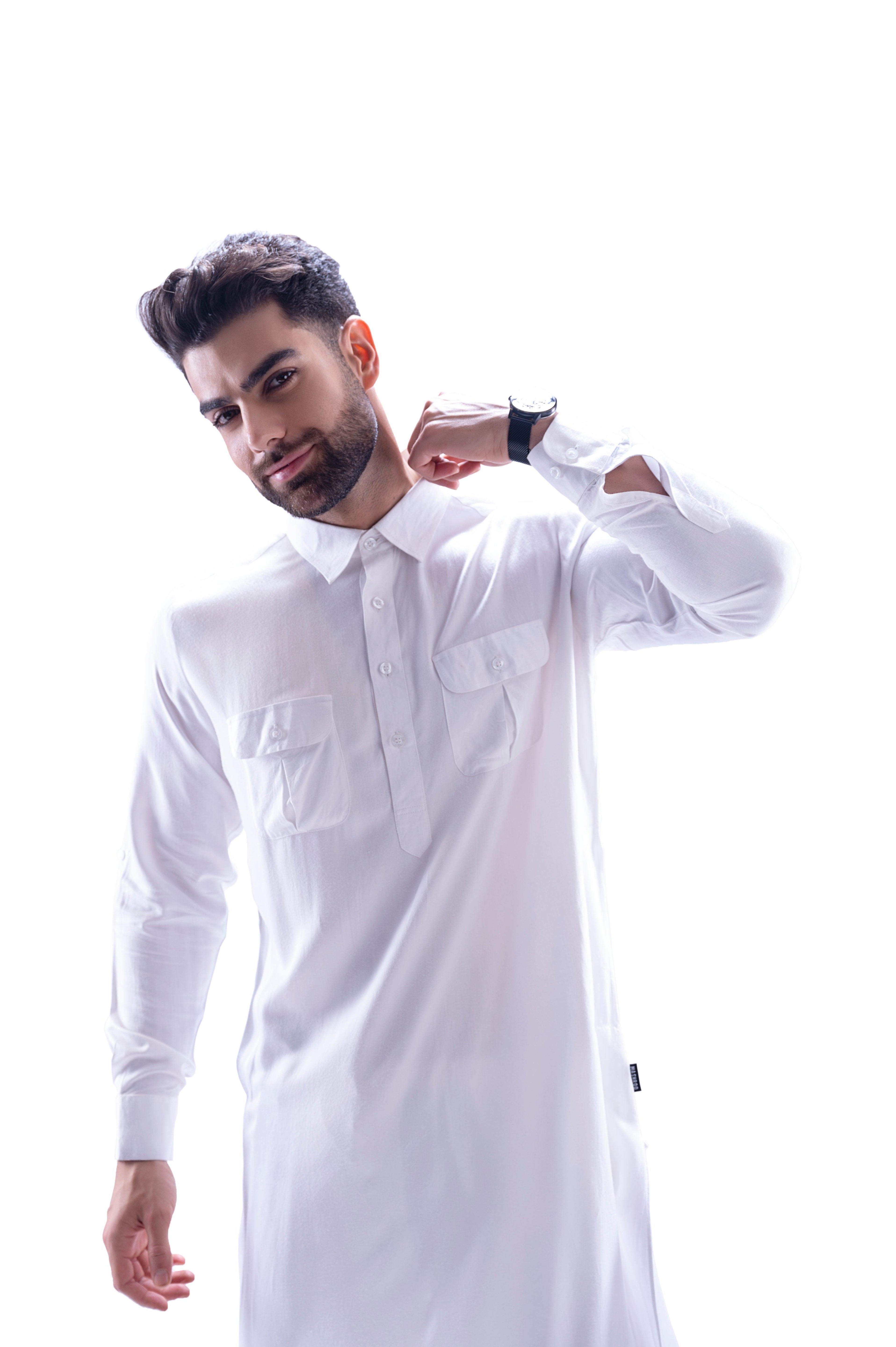 Oday Pathani Set White Men - Mashroo