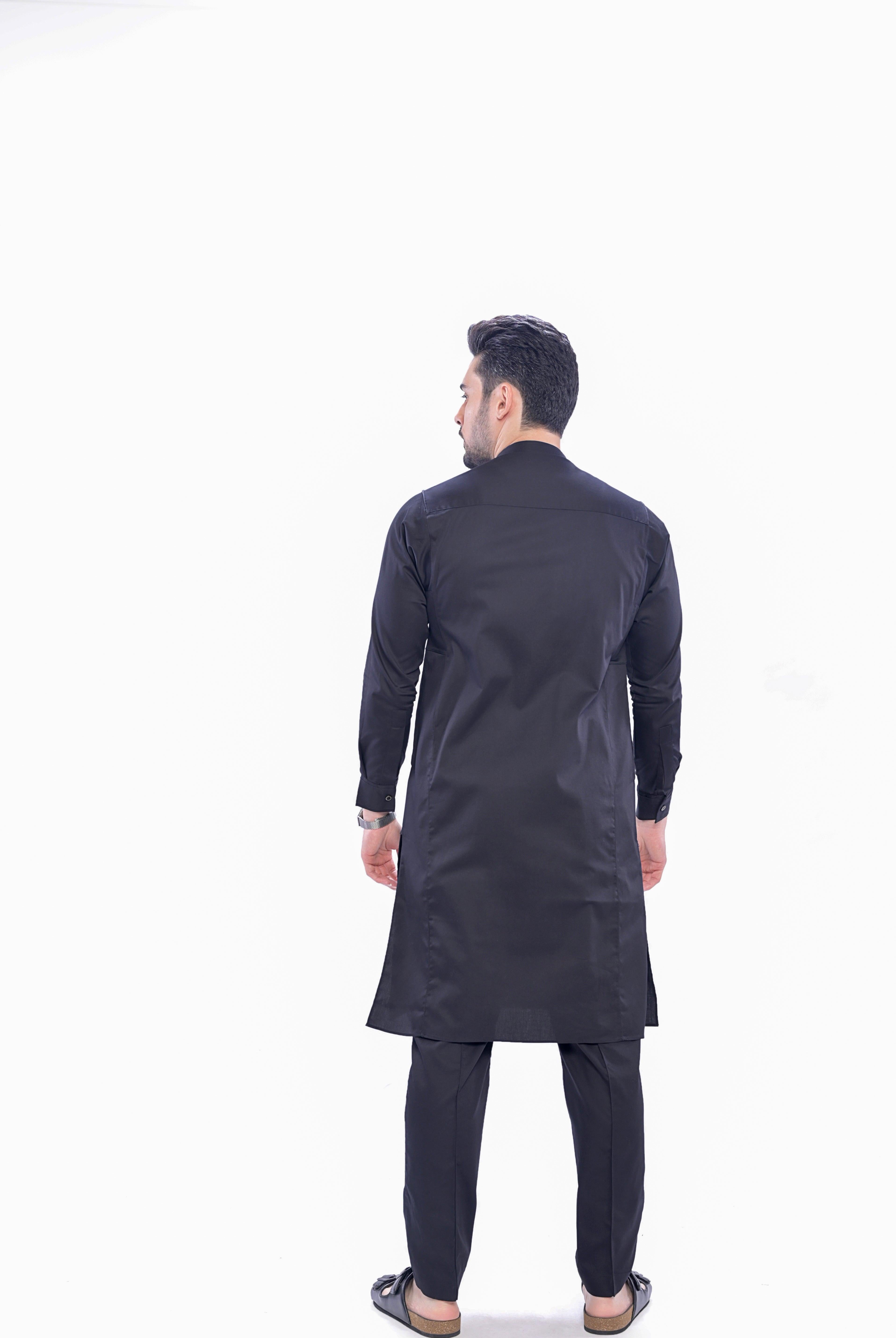 Terfi Black Kali Kurta Men - Mashroo