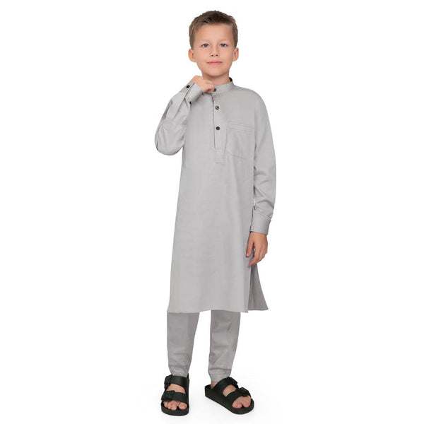 Terfi Grey Kali Kurta for Boys