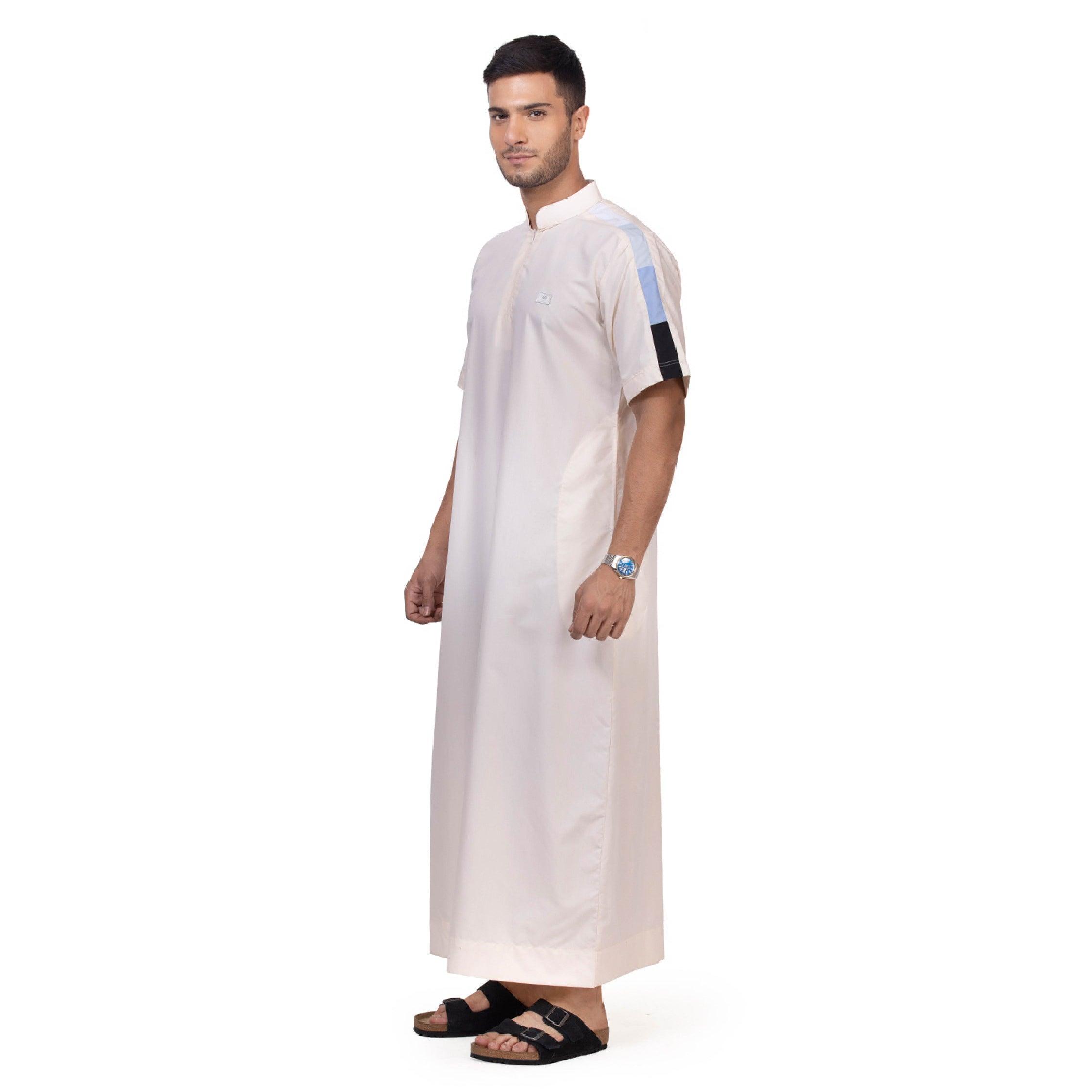 Chroma Half Sleeve Thobe for Men - Mashroo