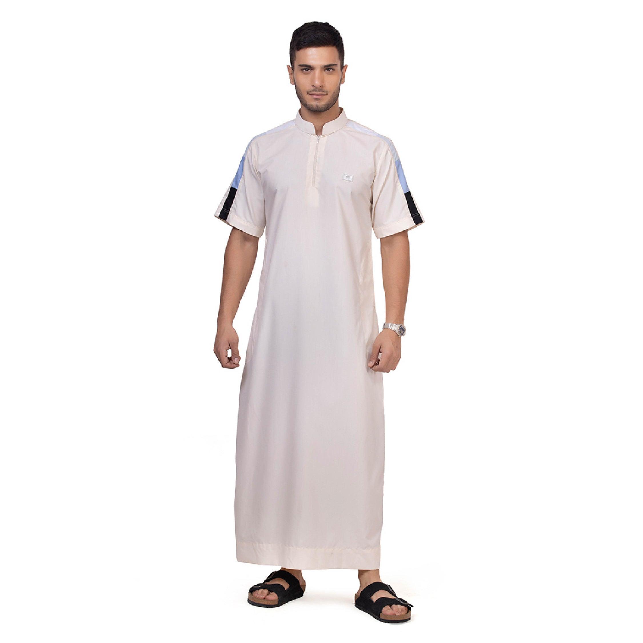 Chroma Half Sleeve Thobe for Men - Mashroo