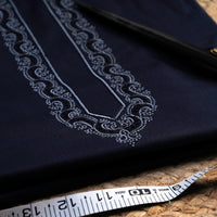 मशरू लक्स फैब्रिक 6.बी नेवी ब्लू