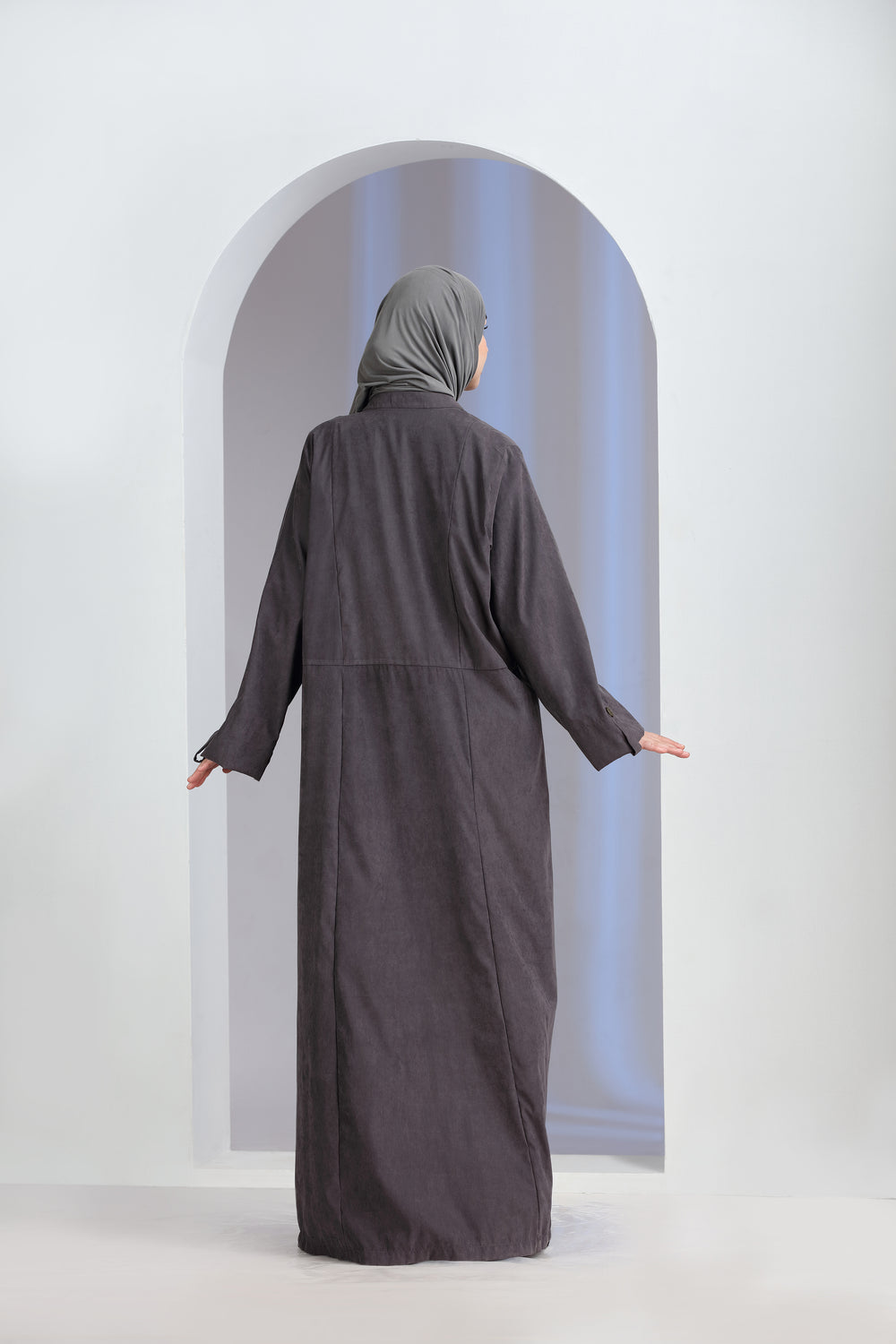Dara Abaya Charcoal Grey