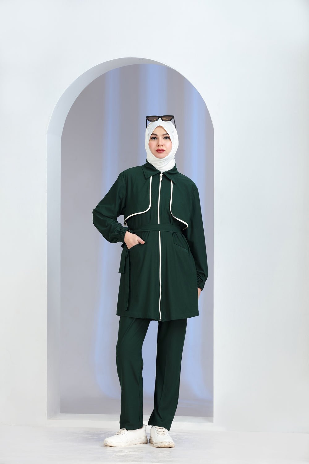 Motus Knit Co-ord Set Green