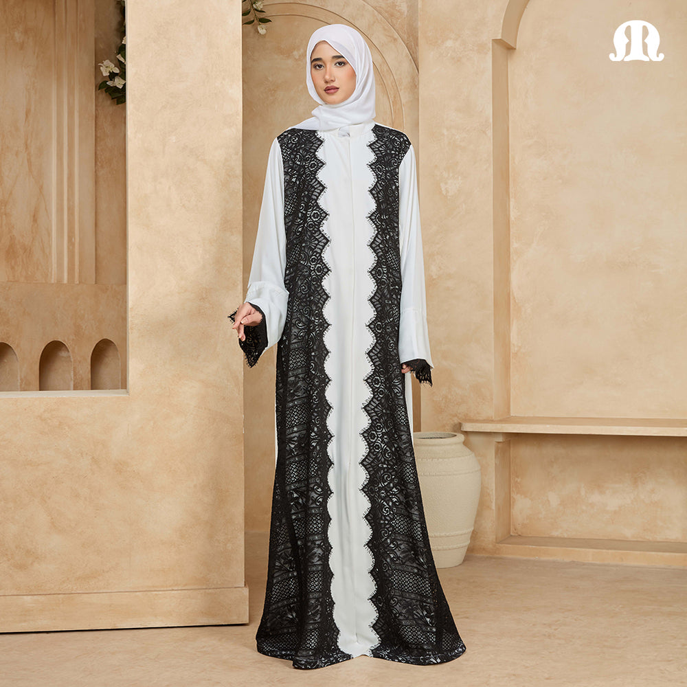 Oro White Abaya