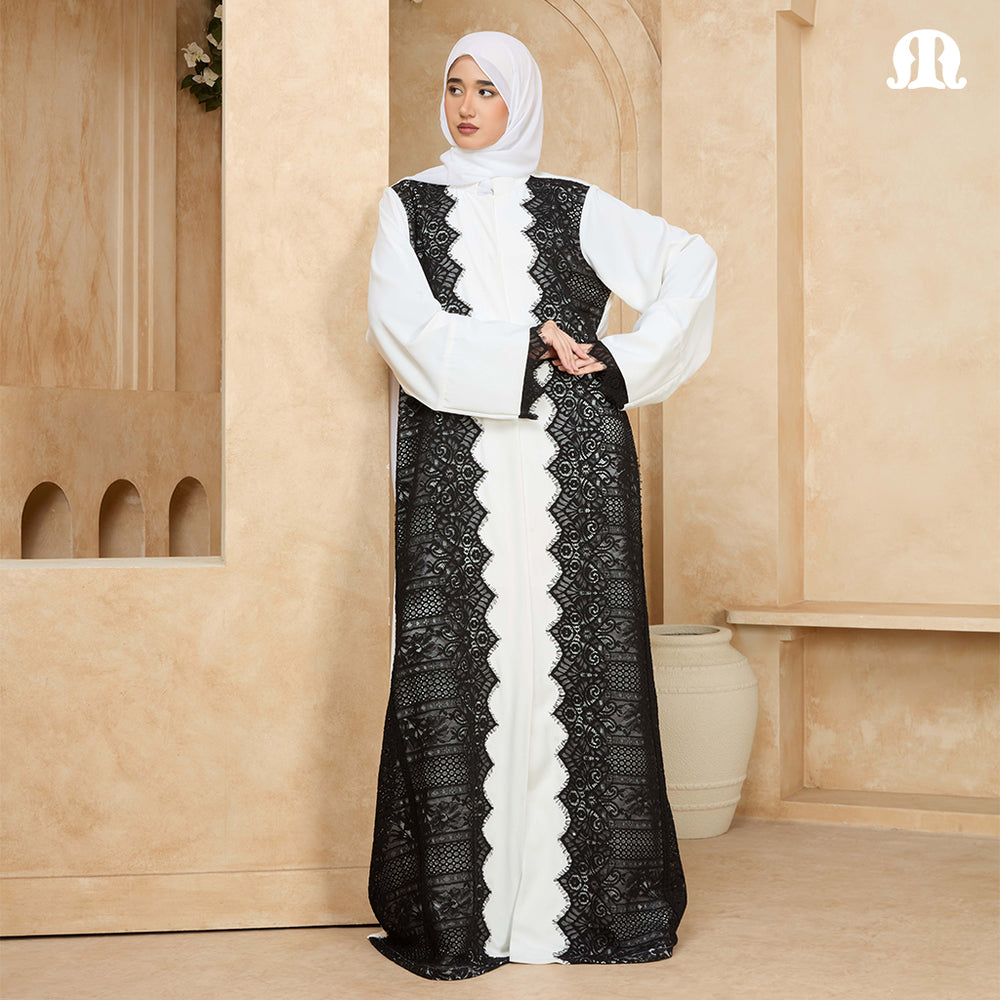 Oro White Abaya