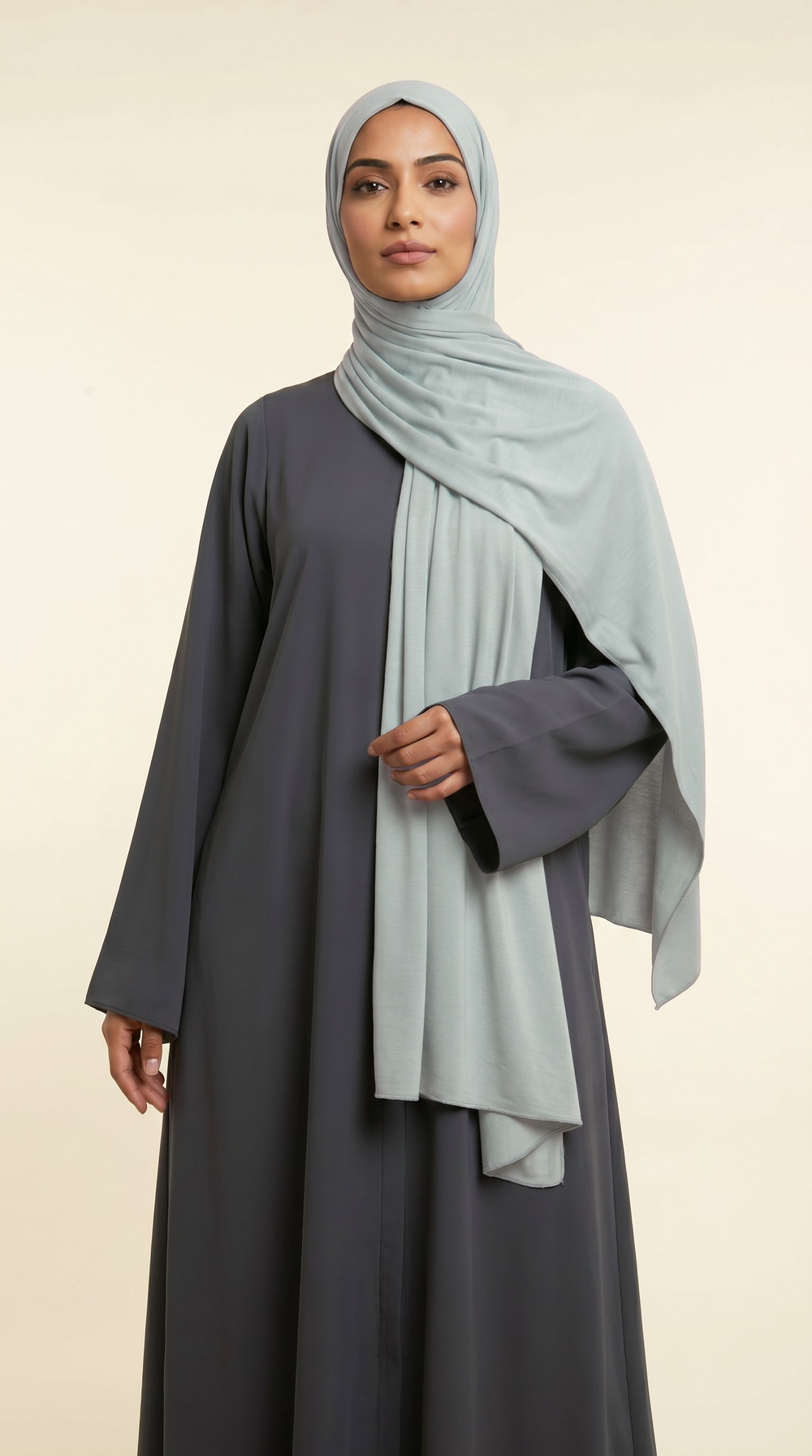 Premium Bamboo Jersey Hijab | Sage Mist