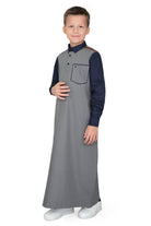 Aspero Grey Thobe for Kids - Mashroo