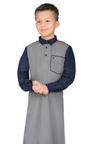 Aspero Grey Thobe for Kids - Mashroo