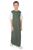 Mullido Oversize Green Boys Thobe - Mashroo