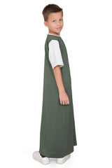 Mullido Green Over size Thobe for Kids - Mashroo