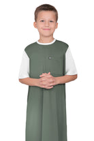 Mullido Oversize Green Boys Thobe - Mashroo