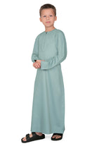 Kurvig Omani Green Thobe for Kids - Mashroo