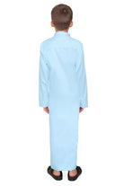 Kurvig Saudi Sky Blue Thobe for Kids - Mashroo