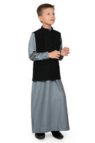 Duzgun Waist Coat Thobe for Kids - Mashroo