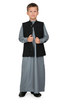 Duzgun Waist Coat Thobe for Kids - Mashroo