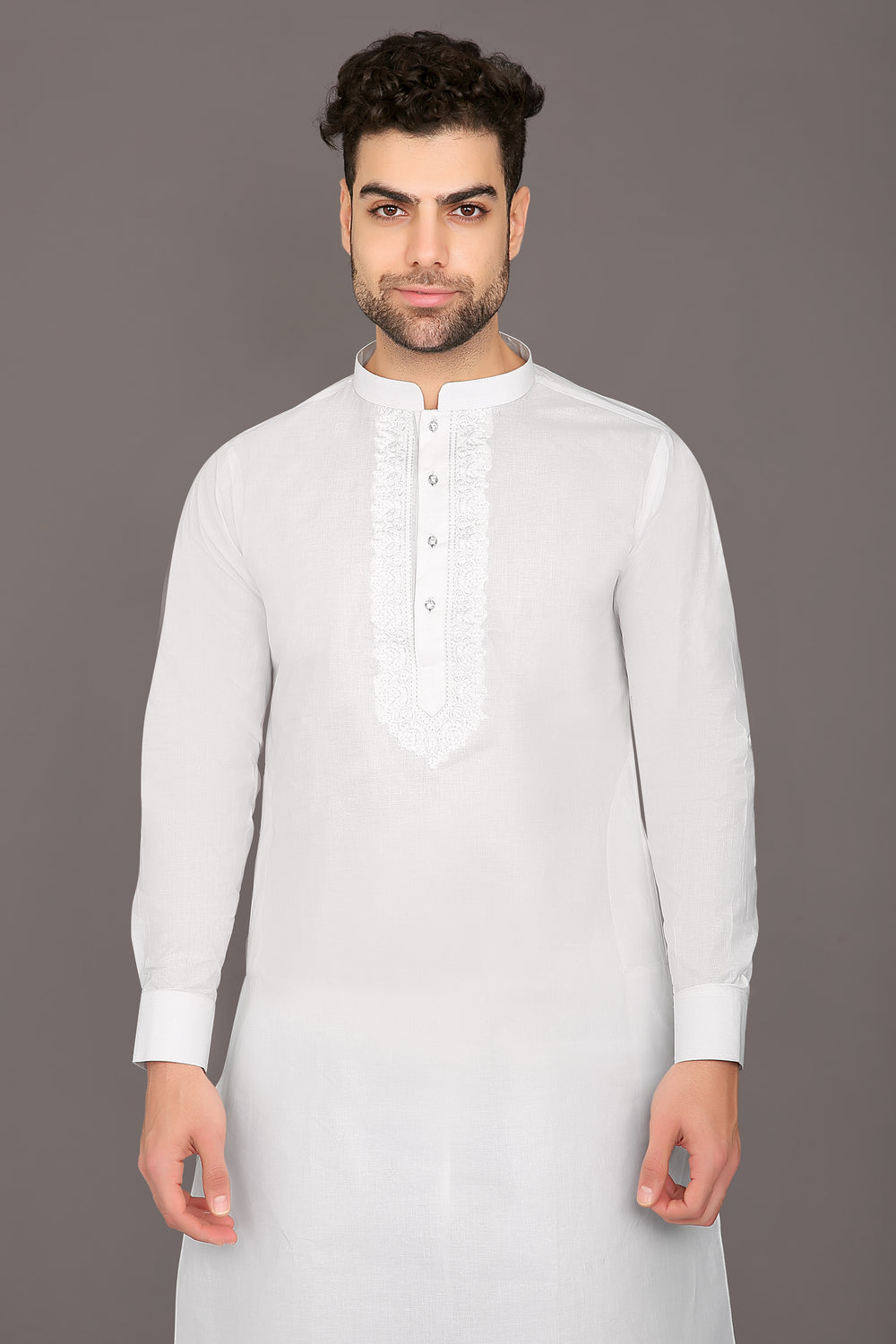 Ahyan Kurta Set White