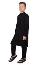 Terfi Black Kali Kurta for Boys - Mashroo