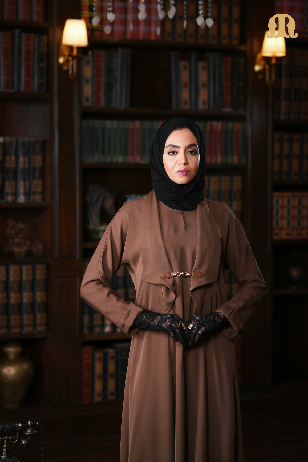 Kaia Abaya Camel Brown