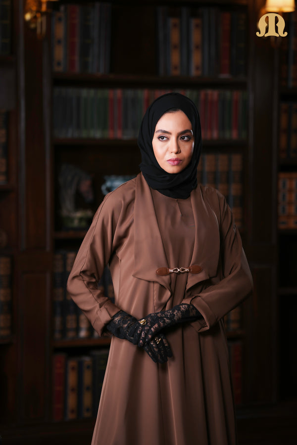 Kaia Abaya Camel Brown