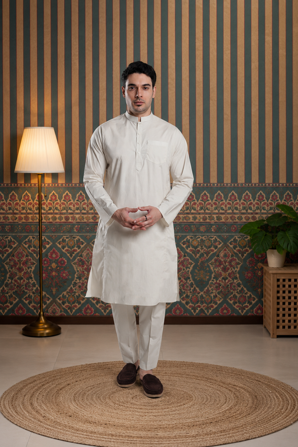 Layl Kali Kurta Cream