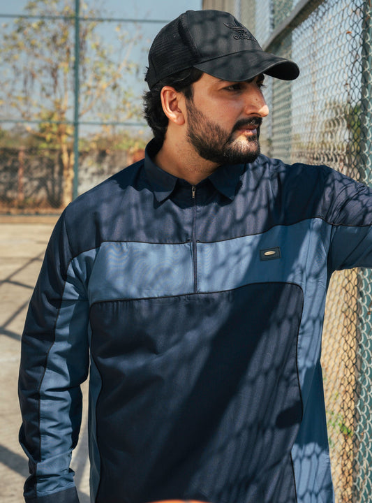 Birkir Navy Blue Thobe For Men