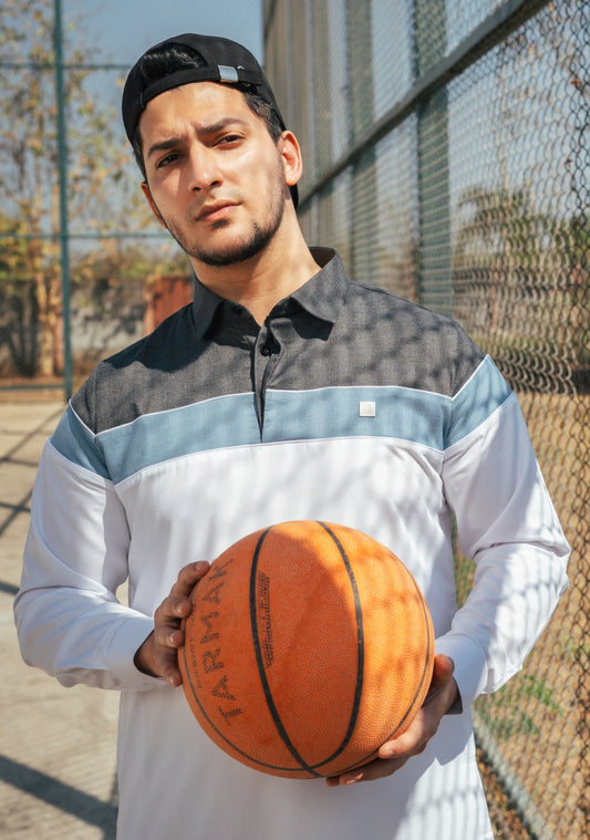 Belloumi White Thobe For Men