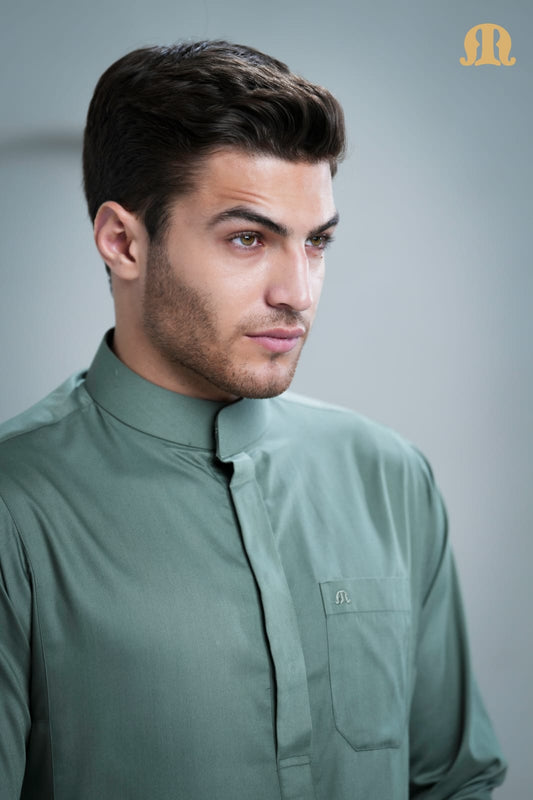 Kurvig Saudi Thobe Green 2.0 for Men