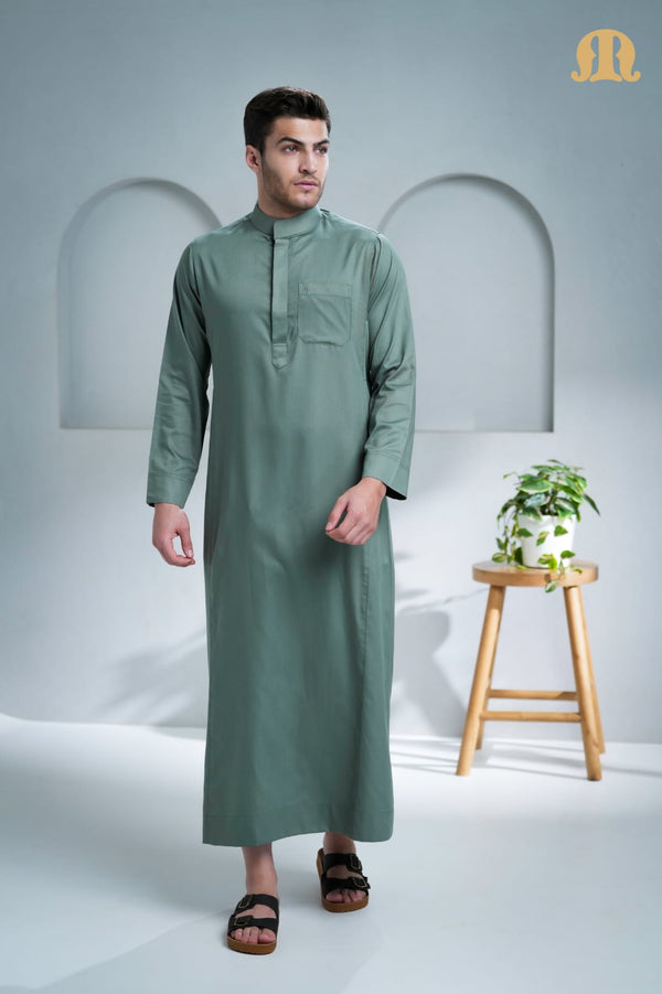 Kurvig Saudi Thobe Green 2.0 for Men