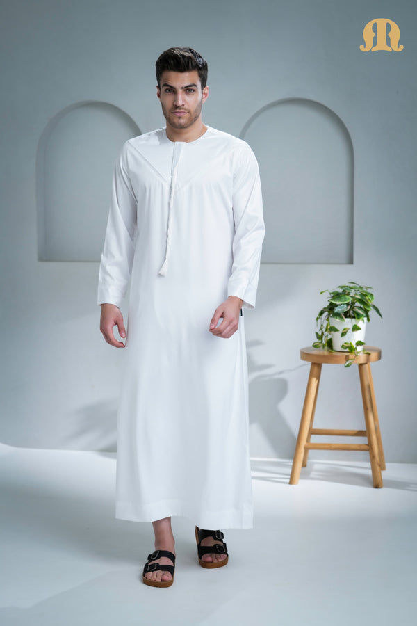 Boufal Emirati Thobe White 2.0 for Men