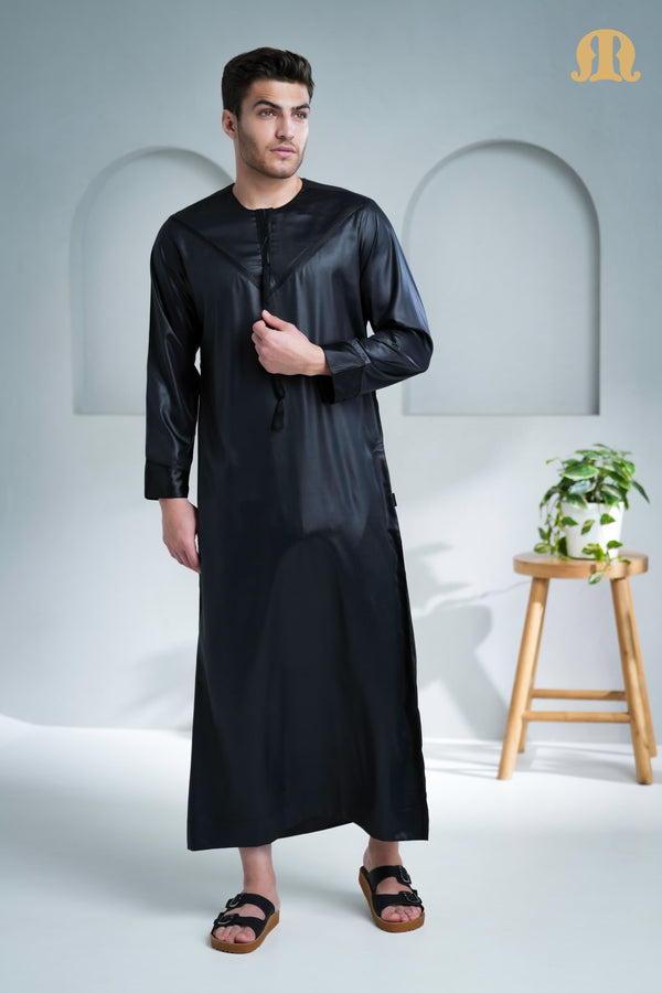 Boufal Emirati Thobe Black 2.0 for Men