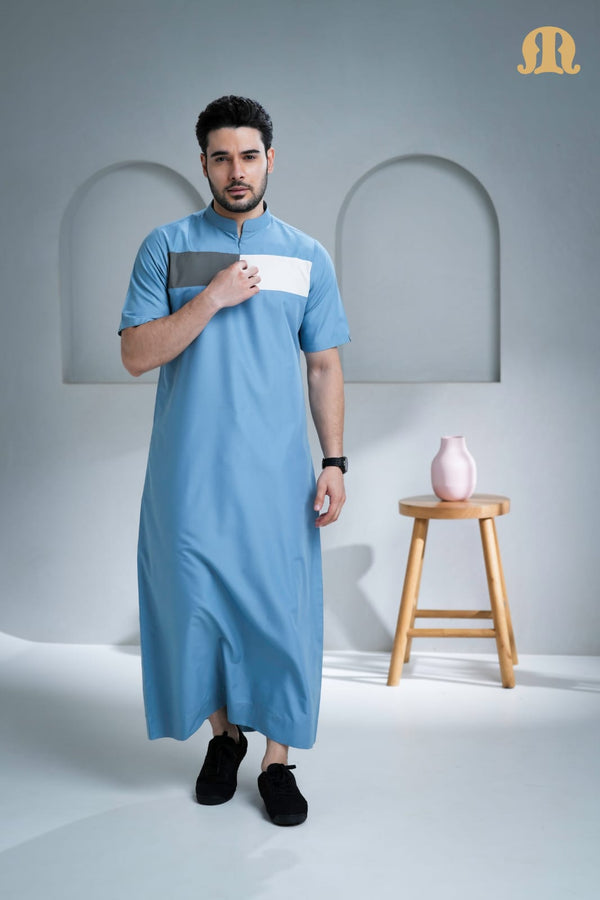 Kostas Half Sleeve Powder Blue for Men