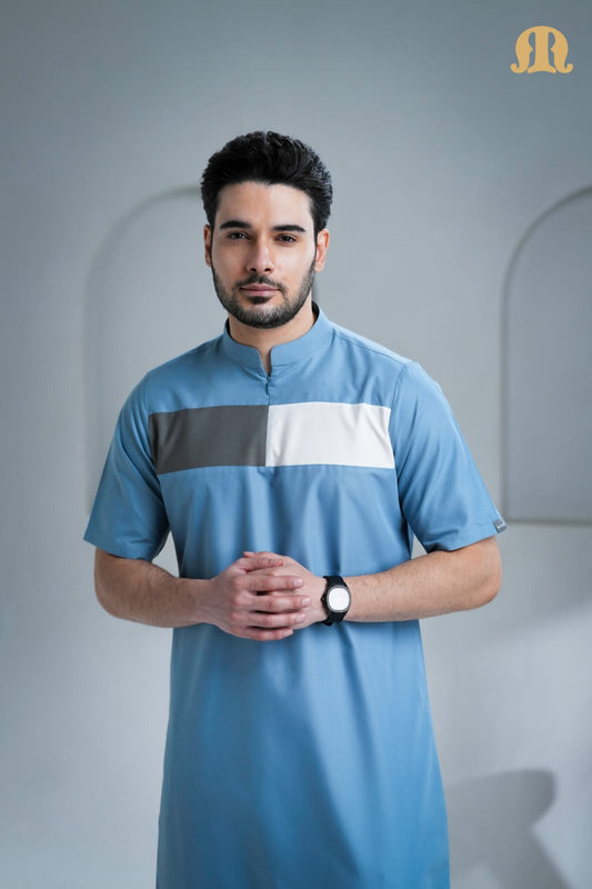Kostas Half Sleeve Powder Blue for Men