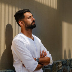 Khatibi White Moroccan Thobe For Men