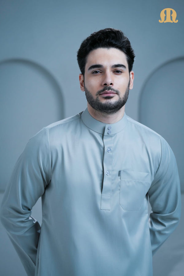 Mashroo Classics Saudi Thobe L Grey