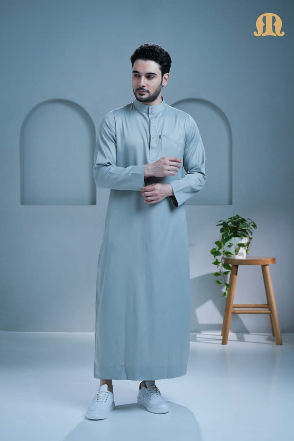 Select Saudi Thobe L Grey