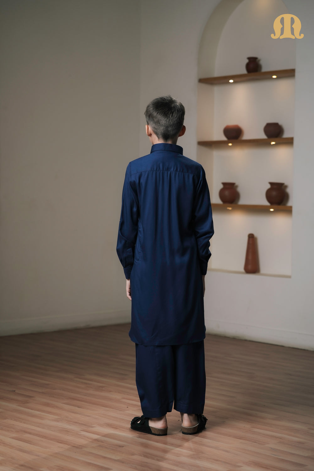 Kikan Blue Pathani Set Boys