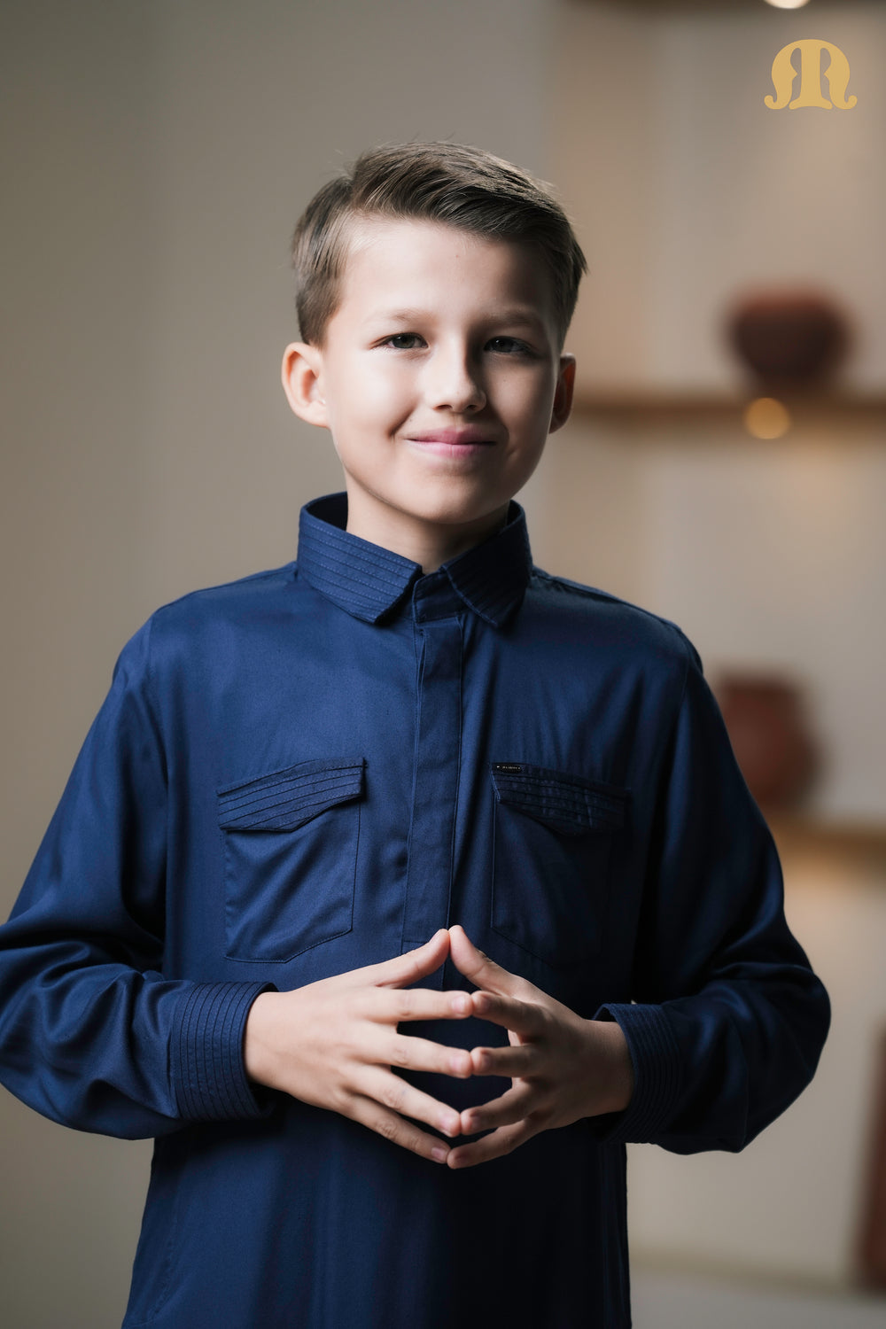 Kikan Blue Pathani Set Boys