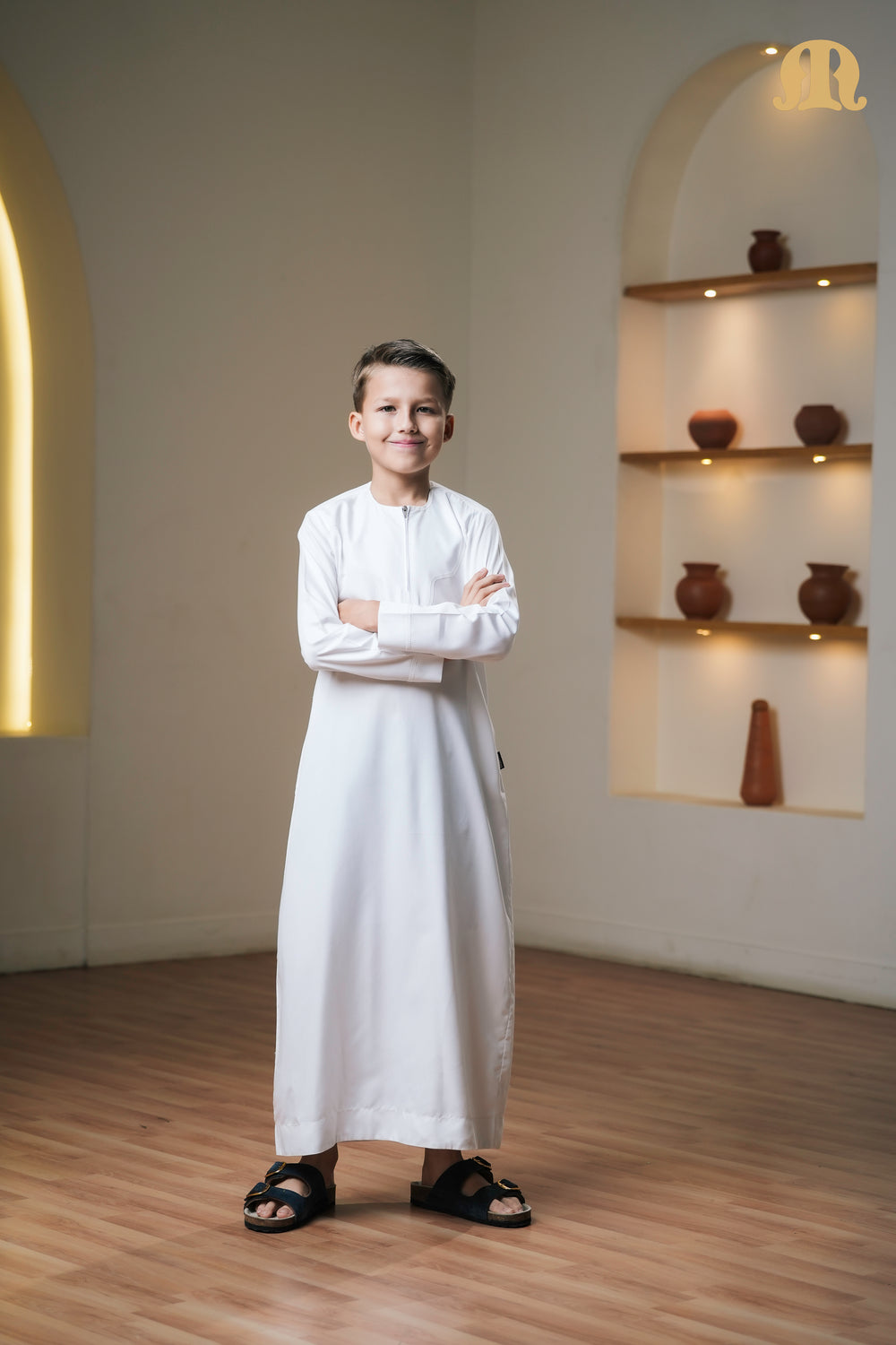 Kurvig Omani 2.0 White Thobe Kids