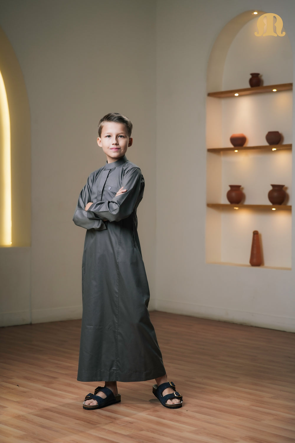 Kurvig Saudi 2.0 Grey Thobe Boys