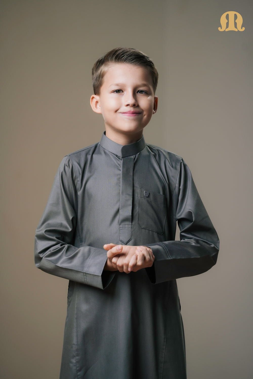 Kurvig Saudi 2.0 Grey Thobe Kids