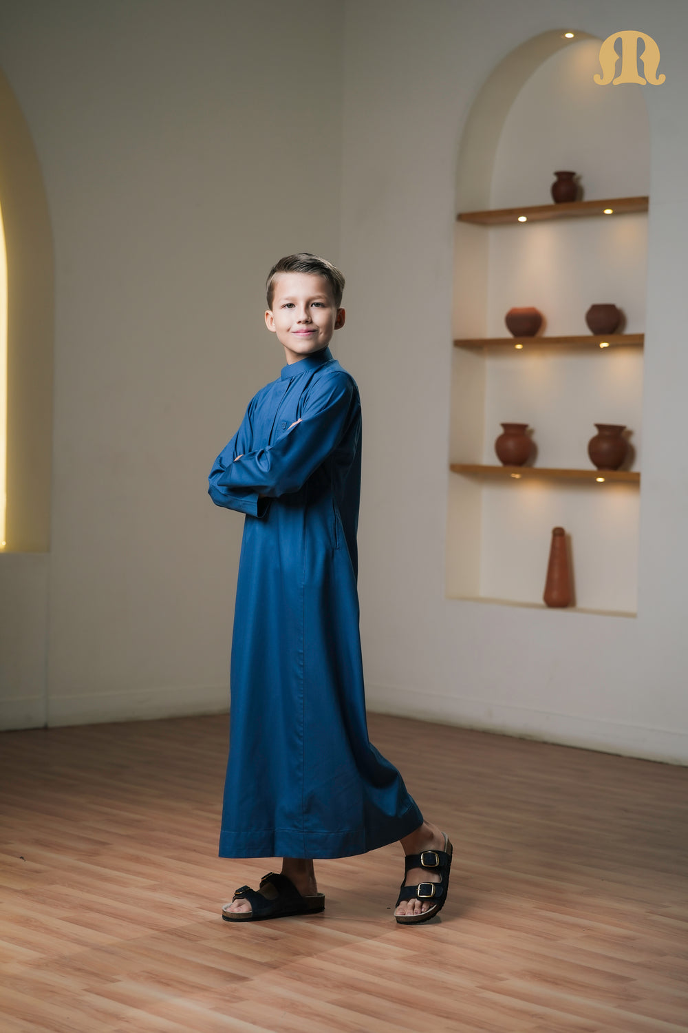 Kurvig Saudi 2.0 Blue Thobe Boys